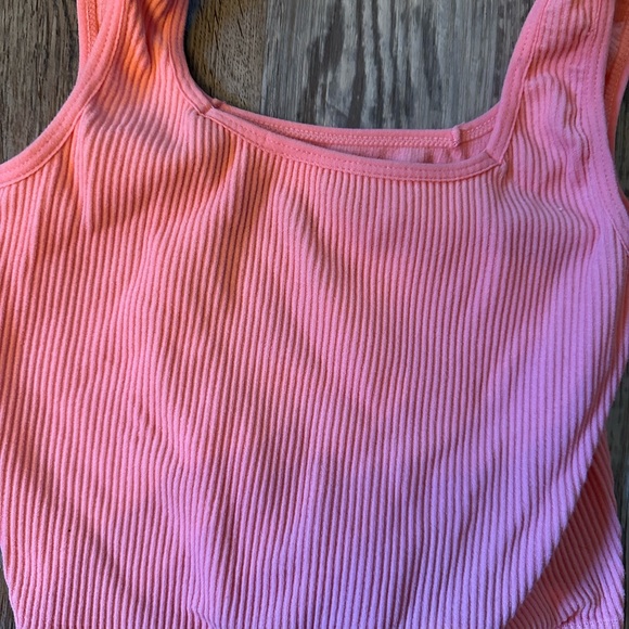 Small Rue21 Pink Ribbed Tank Top - Picture 2 of 3